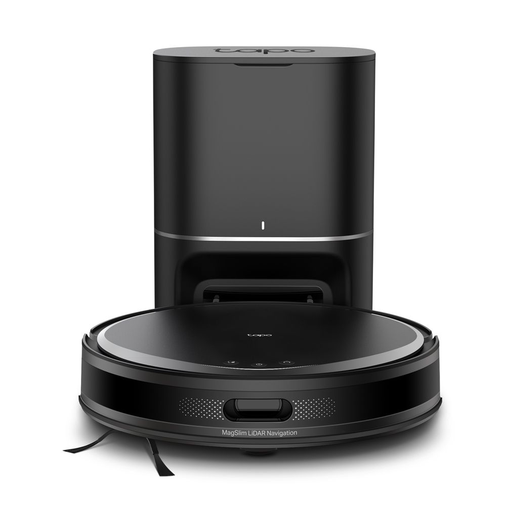 TP-Link Tapo RV20 Max Plus MagSlim LiDAR Navigation Robot Vacuum & Mop with Auto-Empty Dock Black