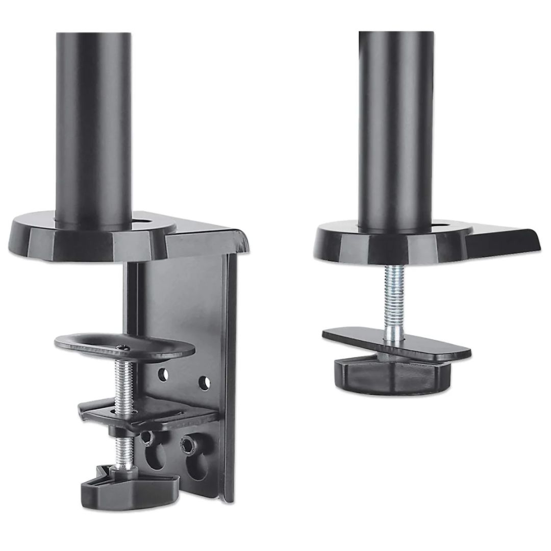Manhattan Universal Gas Spring Monitor Mount with Height-Adjustable Arms 17"-32" Silver