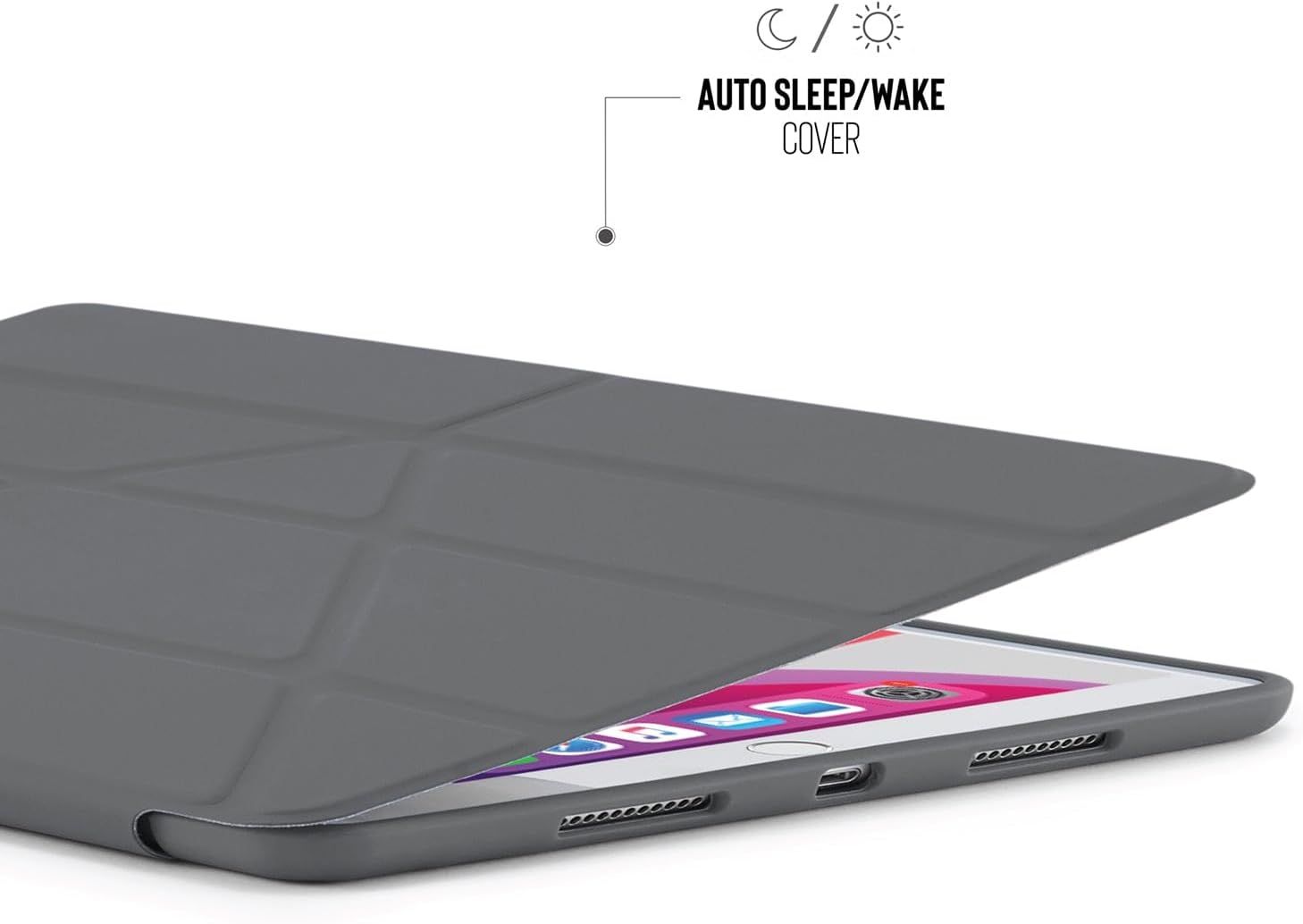 Pipetto Origami No1 Original case iPad 10.2 (2021/2020/2019) Grey