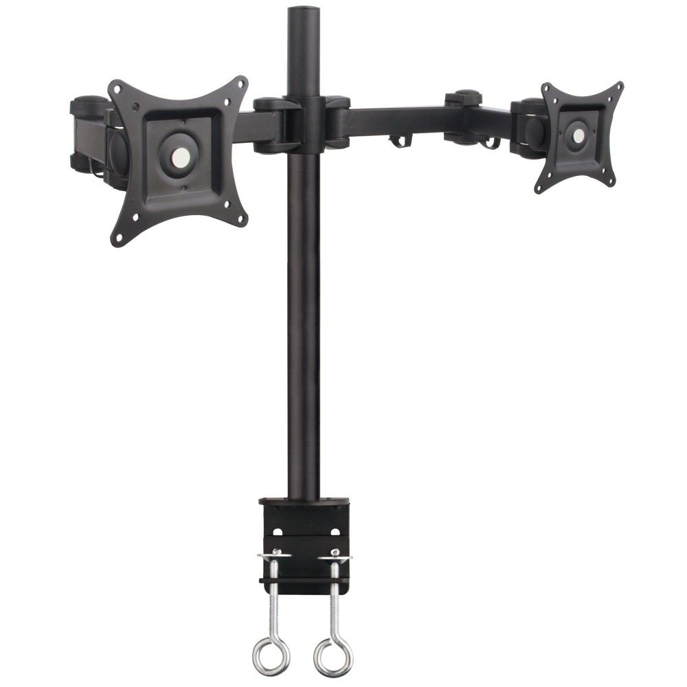 TECHLY  13"-27" Desk Stand for 2 Monitor with Clamp