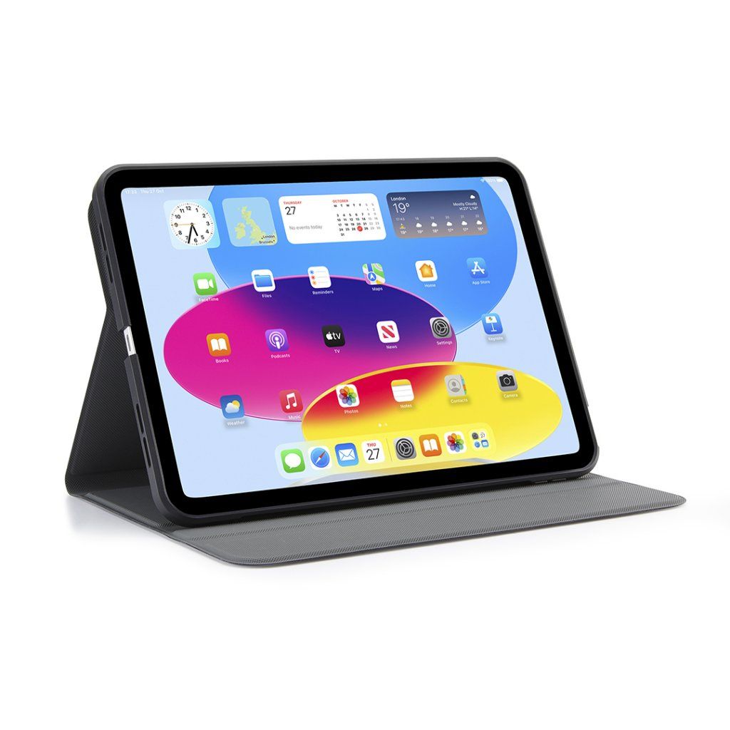 Pipetto Origami No5 Rotating Folio Case iPad 10.9 (2022) Black