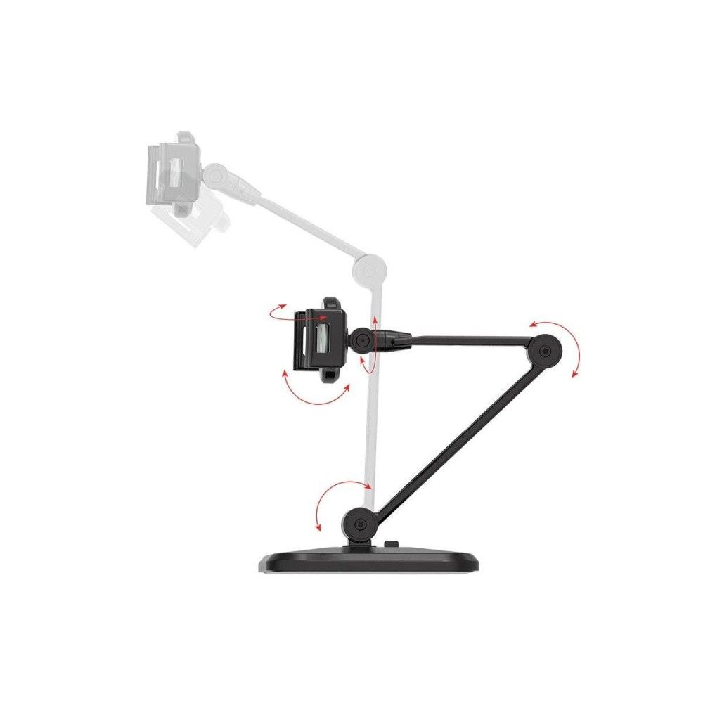 TECHLY  ICA-TBL 2801 Desk and Wall Extensible Support for Tablet and iPad 4,7"-12,9" Black