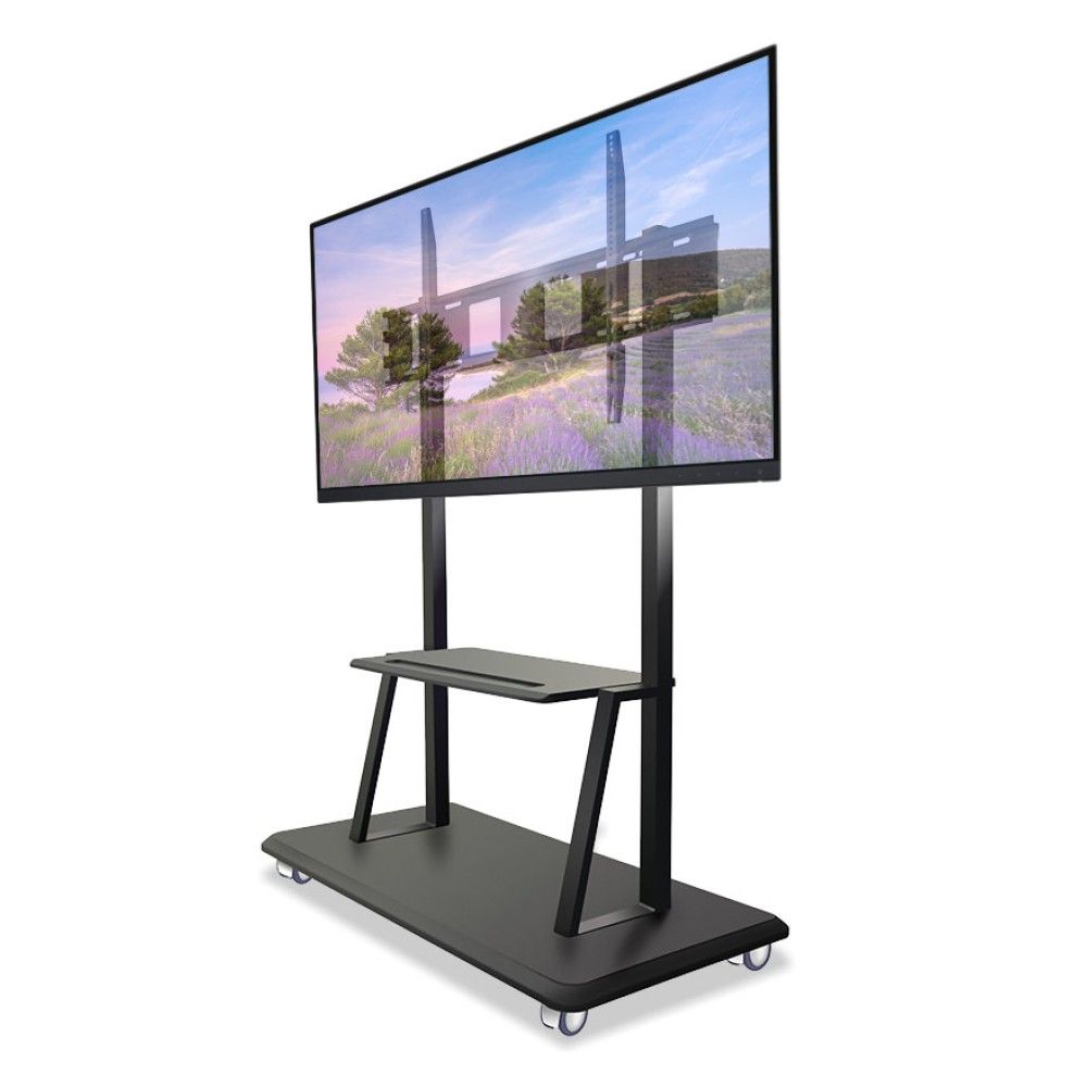 TECHLY  ICA-TR31 Floor Support with Shelf for LCD/LED/Plasma TV 55"-120"