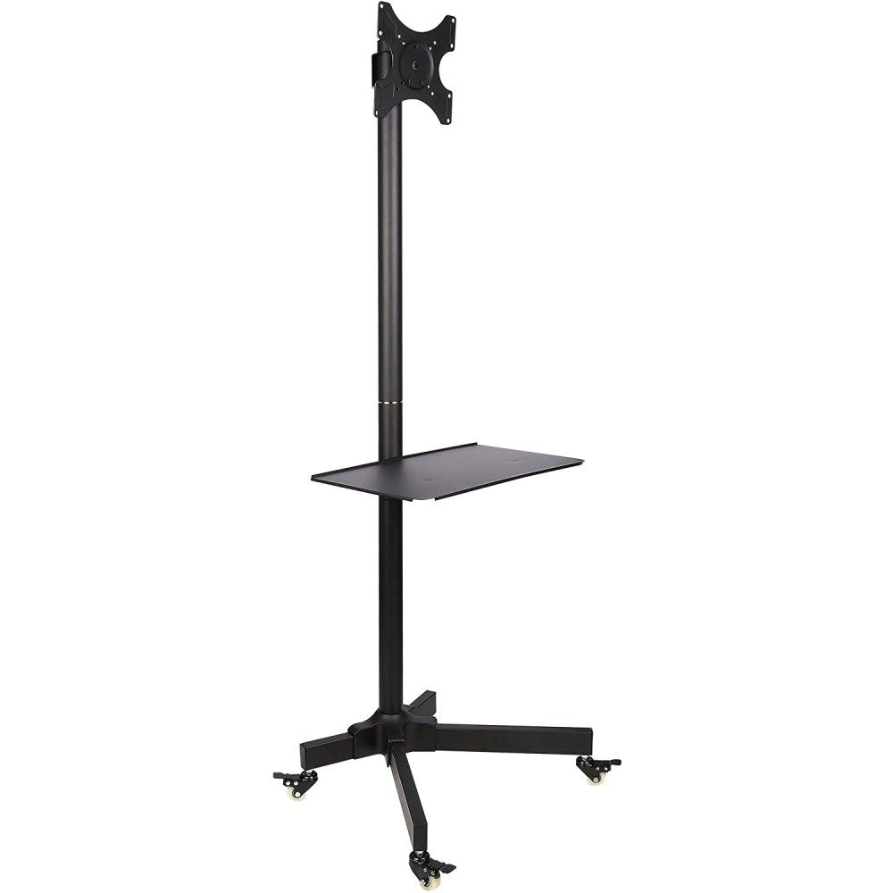 TECHLY  Trolley Floor Stand LCD/LED/Plasma TV Stand 19"-37" Black