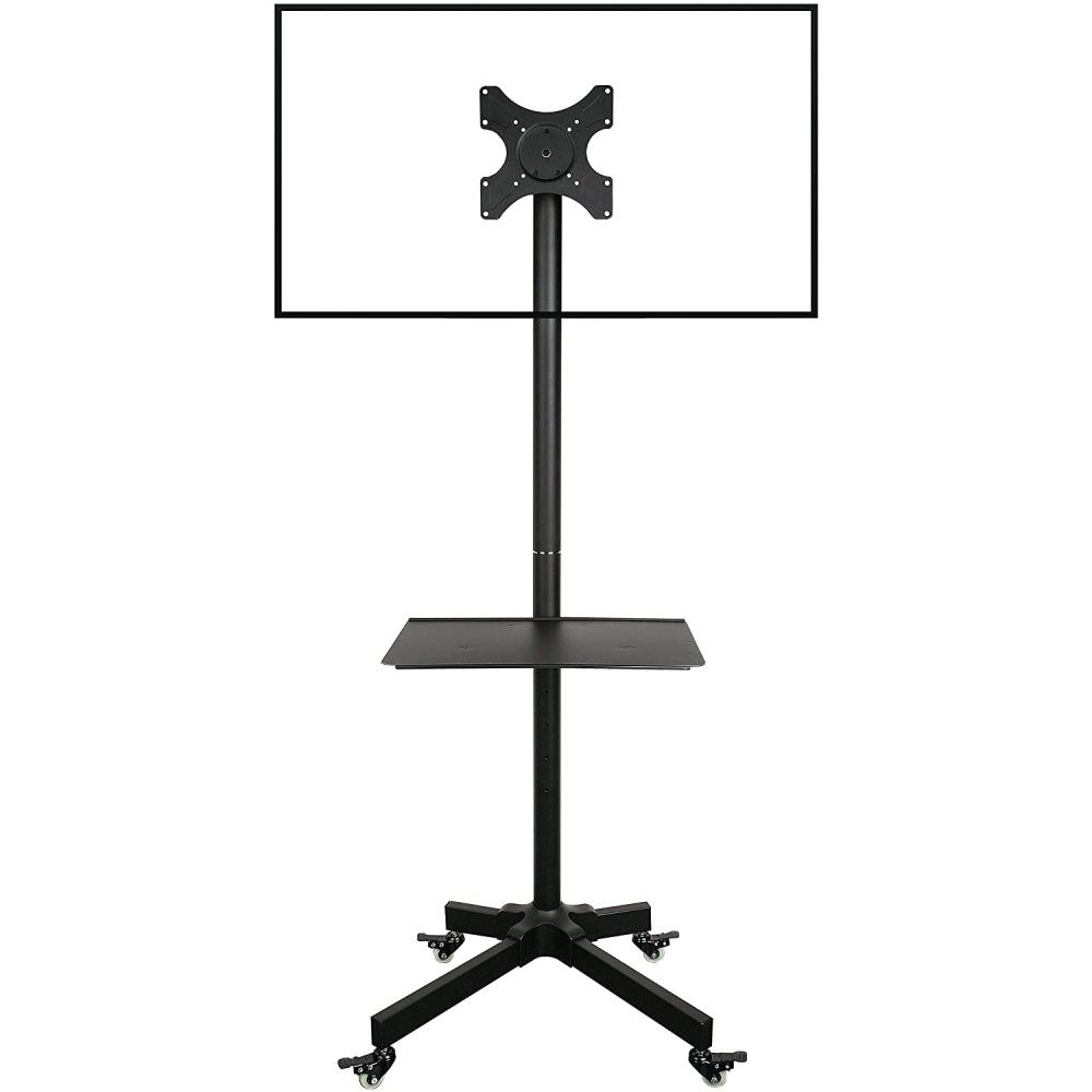 TECHLY  Trolley Floor Stand LCD/LED/Plasma TV Stand 19"-37" Black