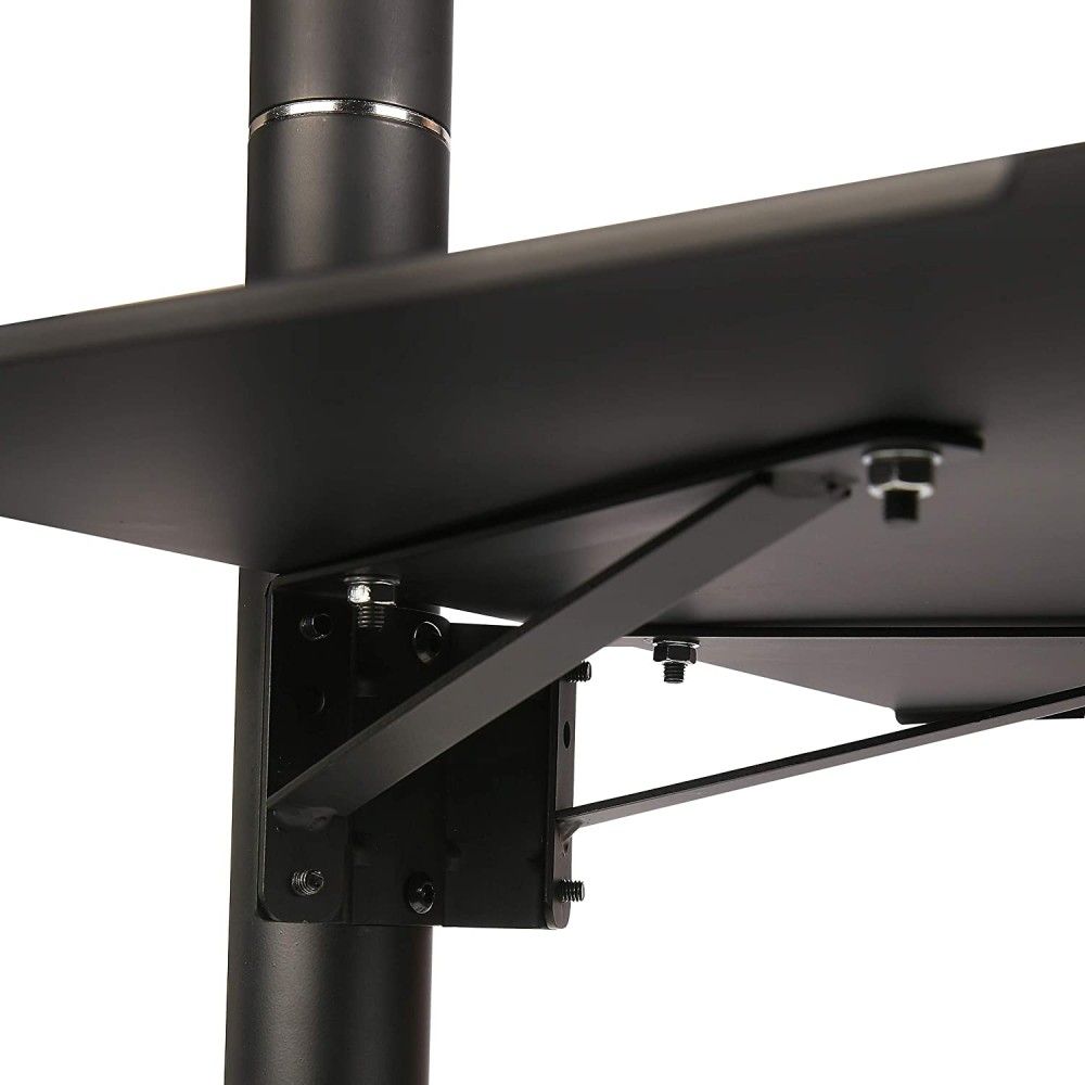 TECHLY  Trolley Floor Stand LCD/LED/Plasma TV Stand 19"-37" Black