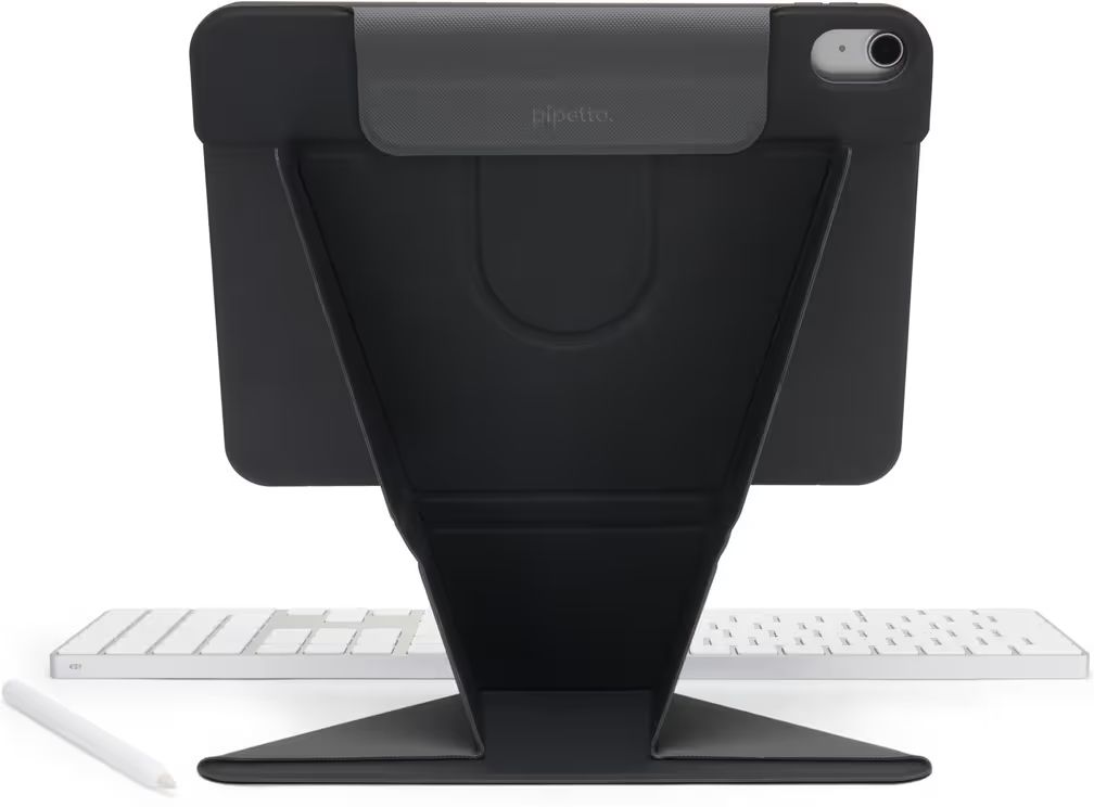 Pipetto Origami No6 Stand case iPad Air 11" (2024) / iPad Air 10.9" (2022/2020) Black