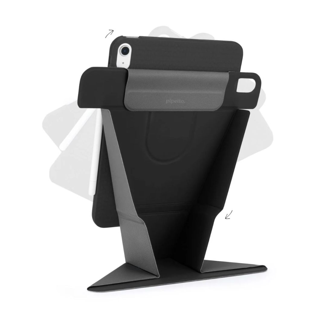 Pipetto Origami No6 Stand case iPad Air 13" (2024) Black