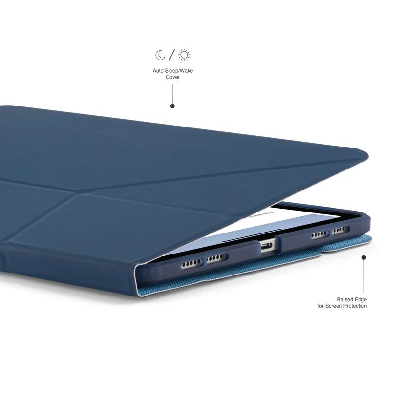 Pipetto Origami No6 Stand case iPad Air 11" (2024) / iPad Air 10.9" (2022/2020) Dark Blue