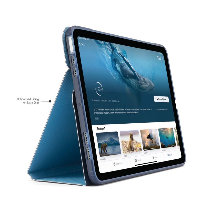 Pipetto Origami No6 Stand case iPad Air 11" (2024) / iPad Air 10.9" (2022/2020) Dark Blue