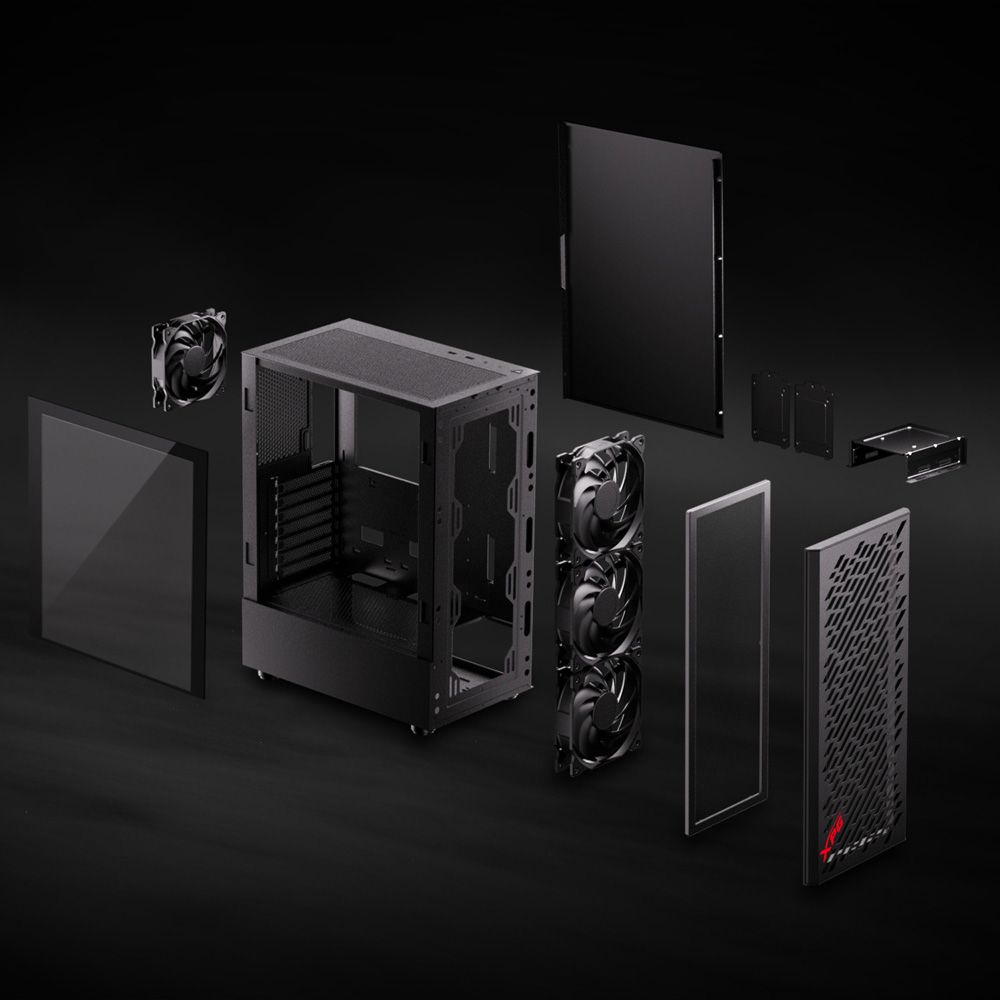 A-Data XPG Valor Air Tempered Glass Black