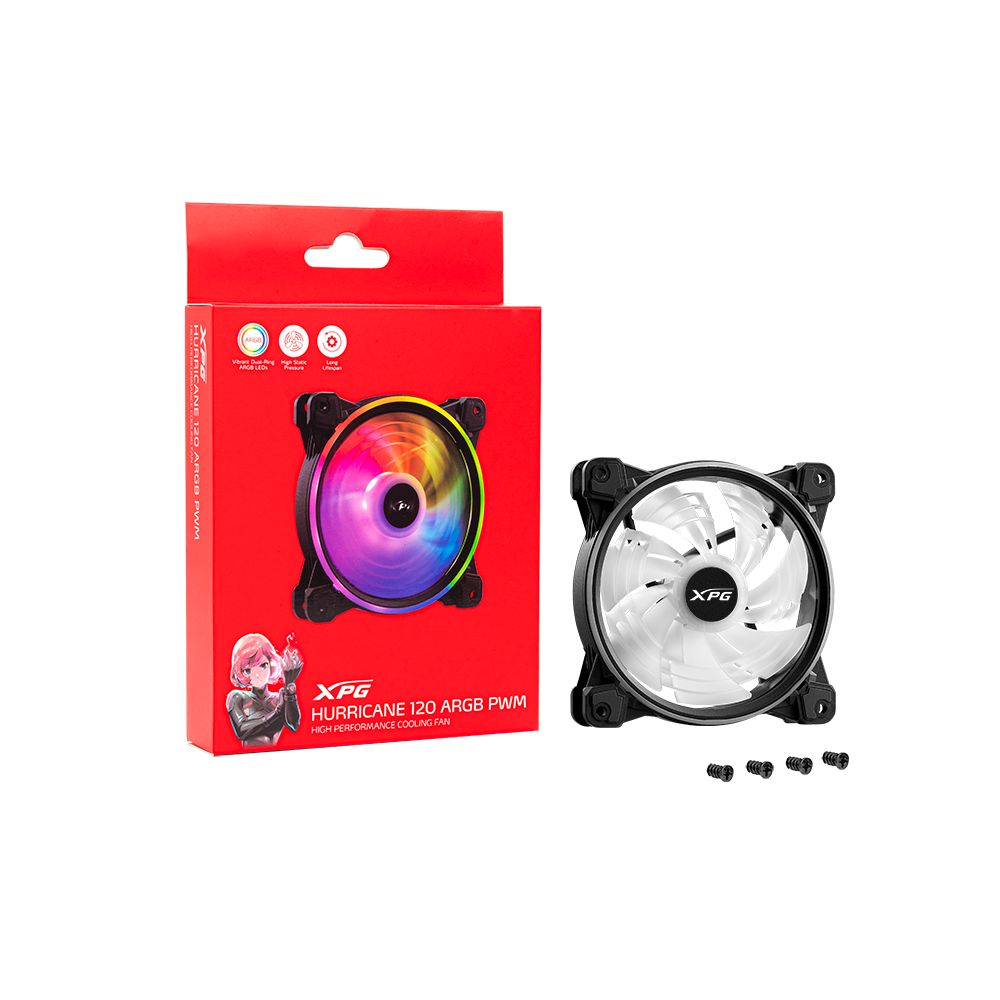 A-Data Hurricane 120 ARGB PWM Black