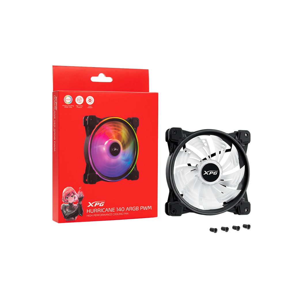 A-Data Hurricane 140 ARGB PWM Black