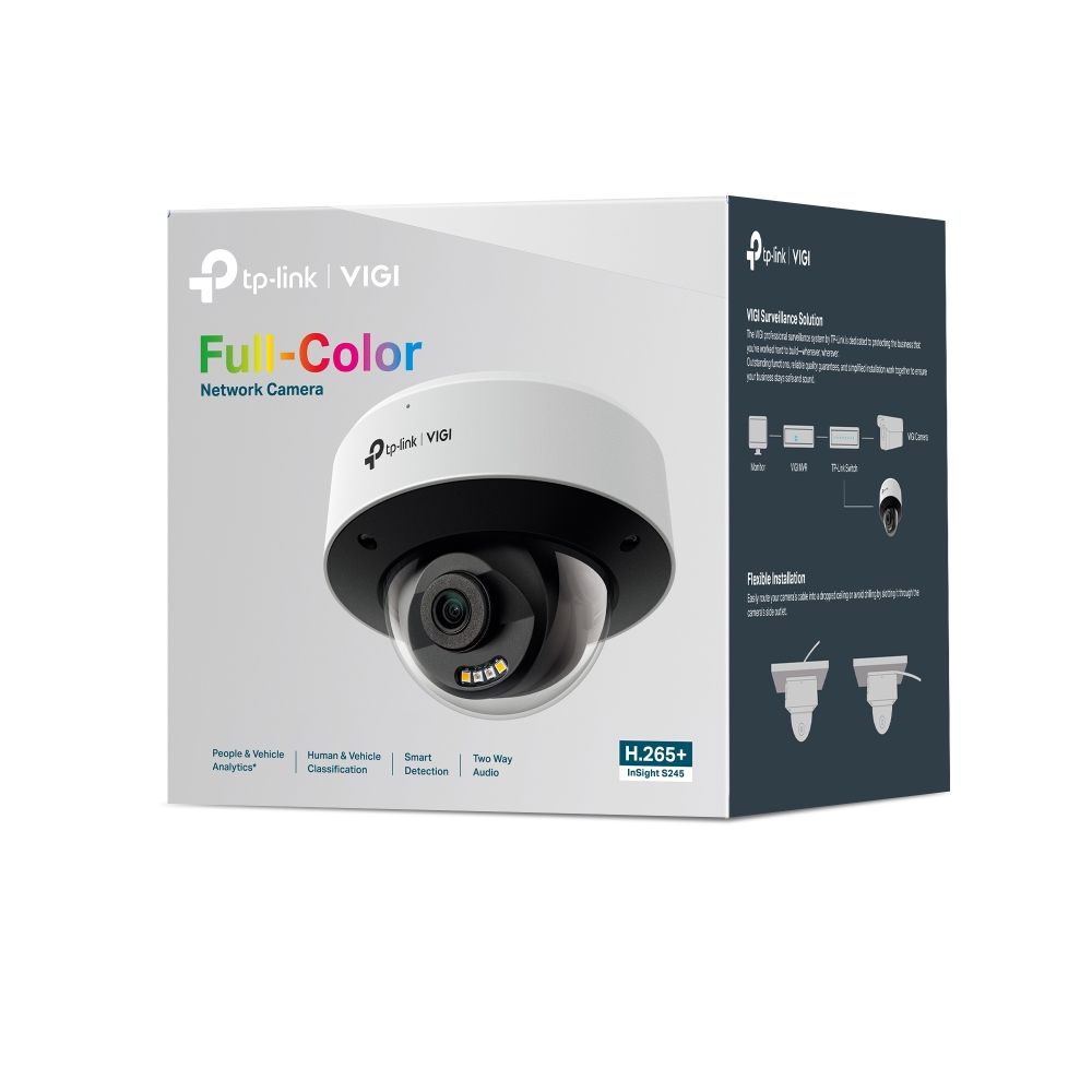 TP-Link InSight S245 (2.8mm) VIGI 4MP Full-Color Dome Network Camera
