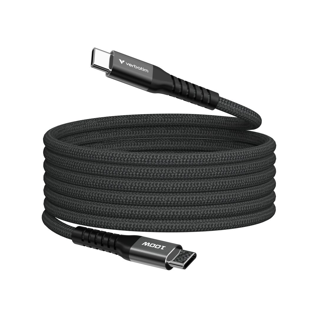 Verbatim Sync&Charge USB-C/USB-C 100W Magnetic cable 1,2m Black