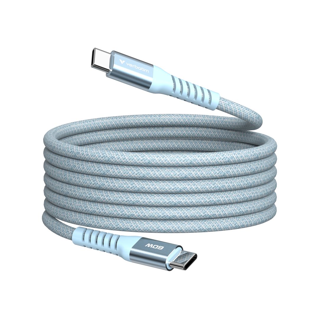 Verbatim Sync&Charge USB-C/USB-C 60W Magnetic cable 1,2m Blue