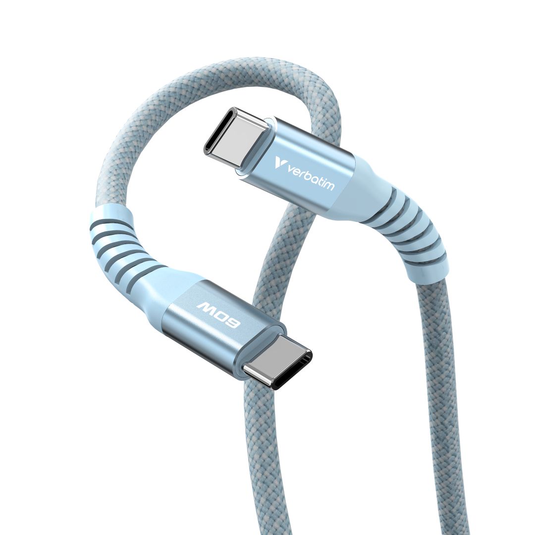 Verbatim Sync&Charge USB-C/USB-C 60W Magnetic cable 1,2m Blue