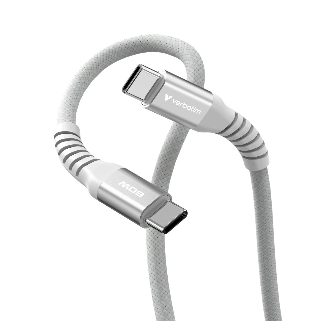 Verbatim Sync&Charge USB-C/USB-C 60W Magnetic cable 1,2m Grey
