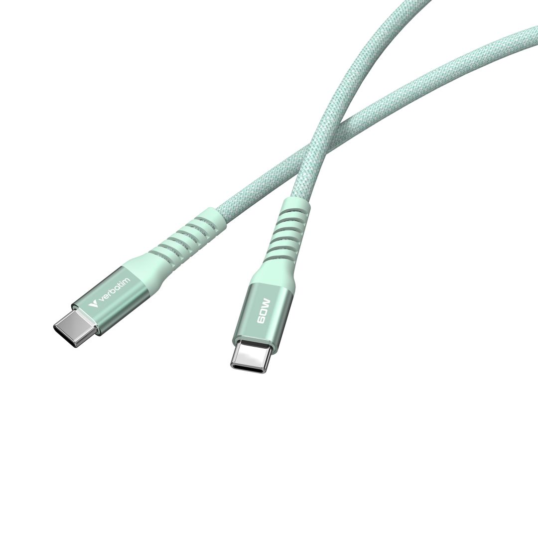 Verbatim Sync&Charge USB-C/USB-C 60W Magnetic cable 1,2m Green