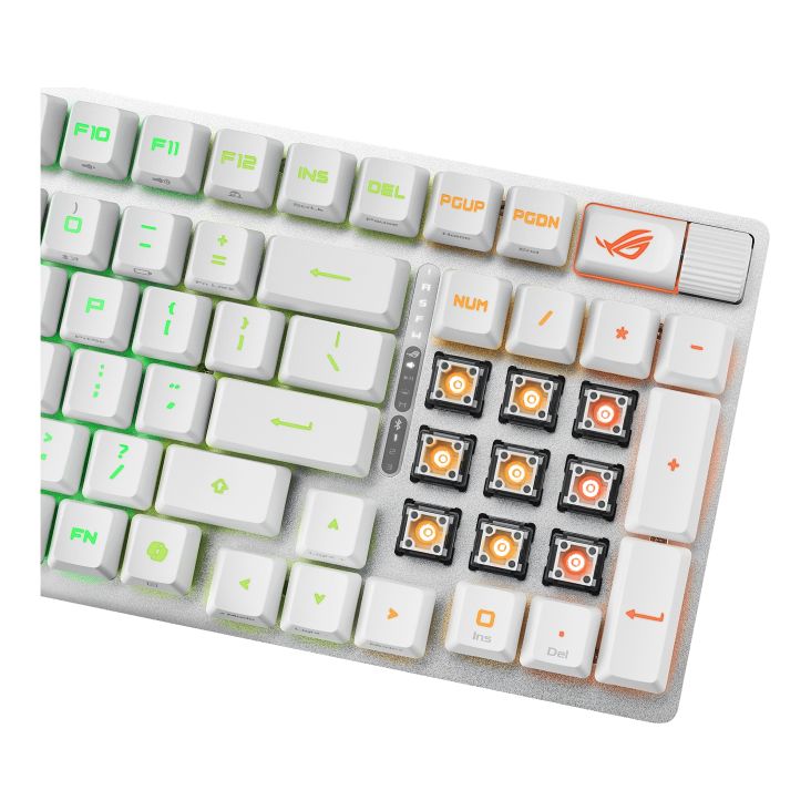 Asus ROG Strix Scope II 96 RX Gaming Wireless Keyboard White UK