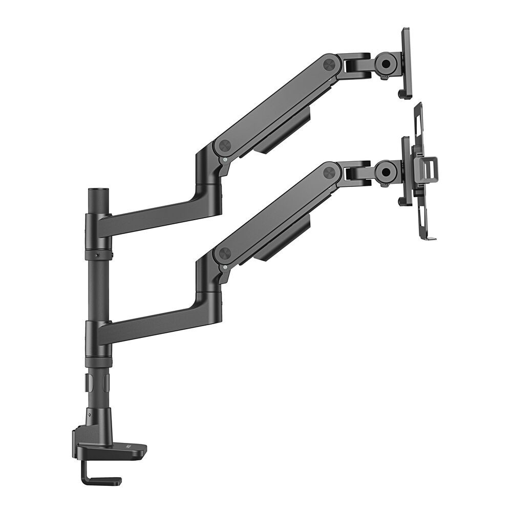 ACT AC8341 Single Monitor Arm and Laptop Arm Office Premium with Gas Spring Pole Mounted