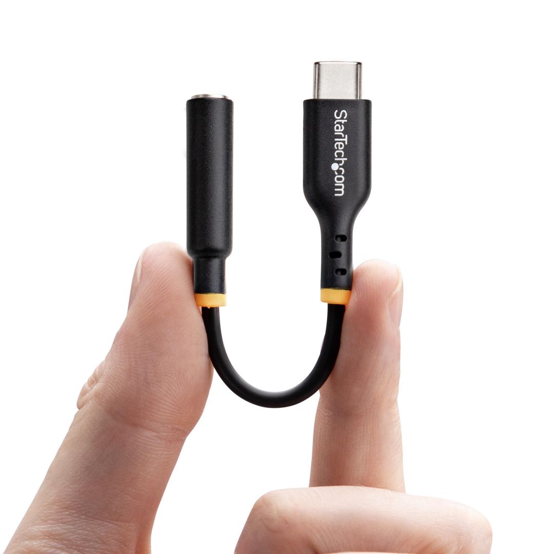 Startech USB-C to 3.5mm TRRS Headphone/Headset Jack Audio Adapter Black