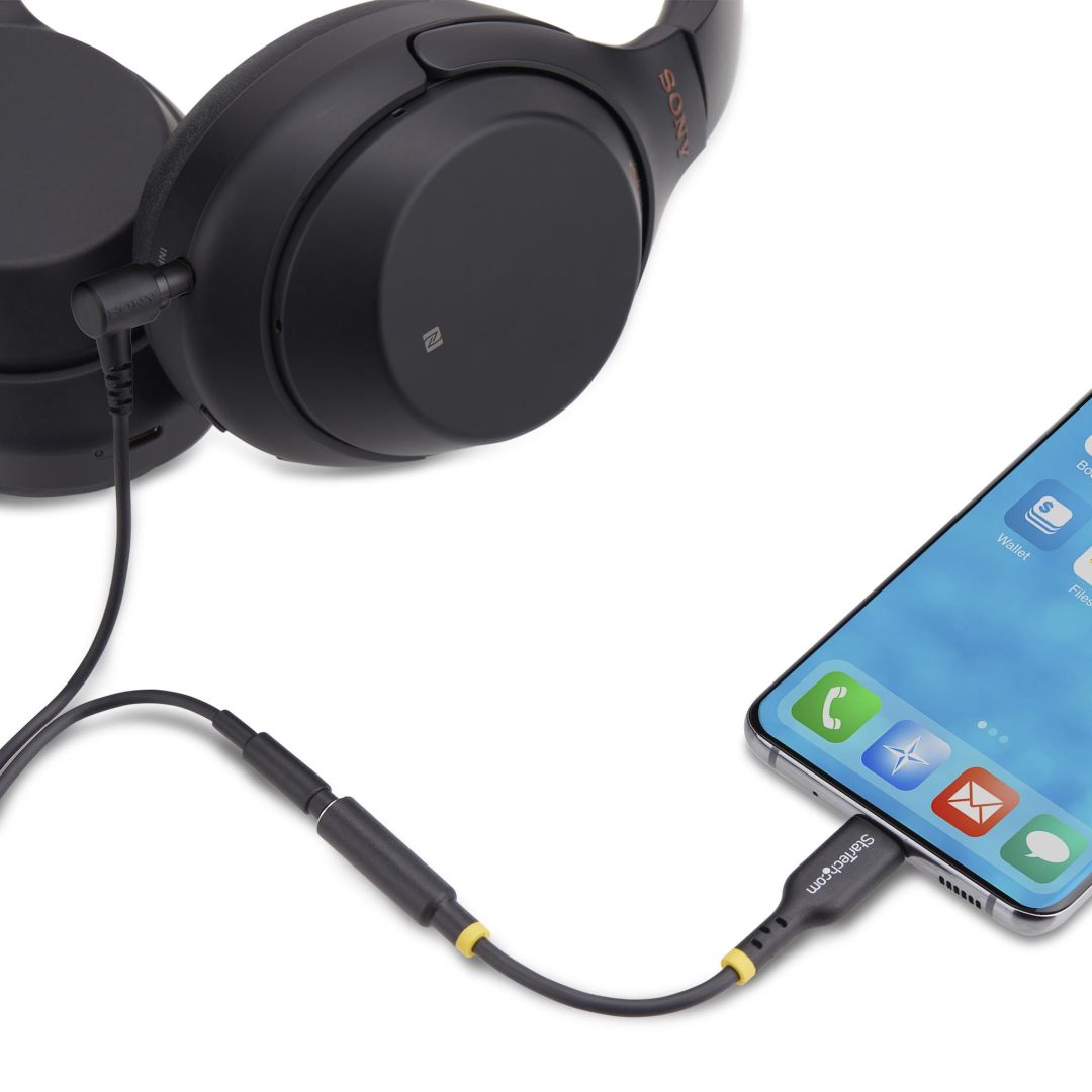 Startech USB-C to 3.5mm TRRS Headphone/Headset Jack Audio Adapter Black