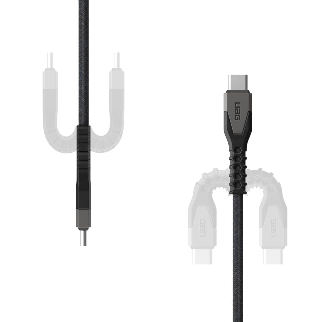 UAG Rugged Kevlar Cable USB-C - USB-C 1,5m Black/Grey