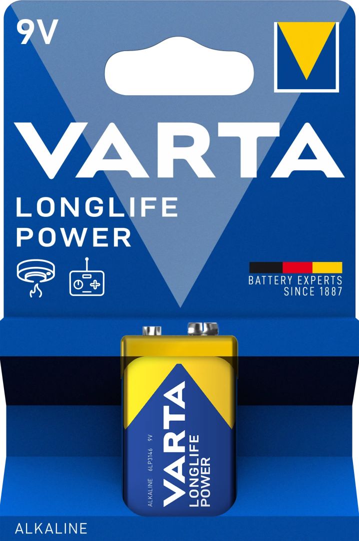 Varta 9V Alkáli Elem 1db/csomag