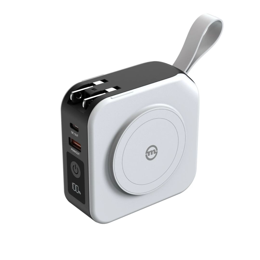Mobile Origin Powerbank 10 000mAh and Travel Charger Lightning and USB-C cable White