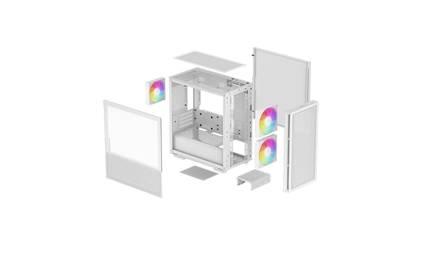 DeepCool CH360 Tempered Glass White