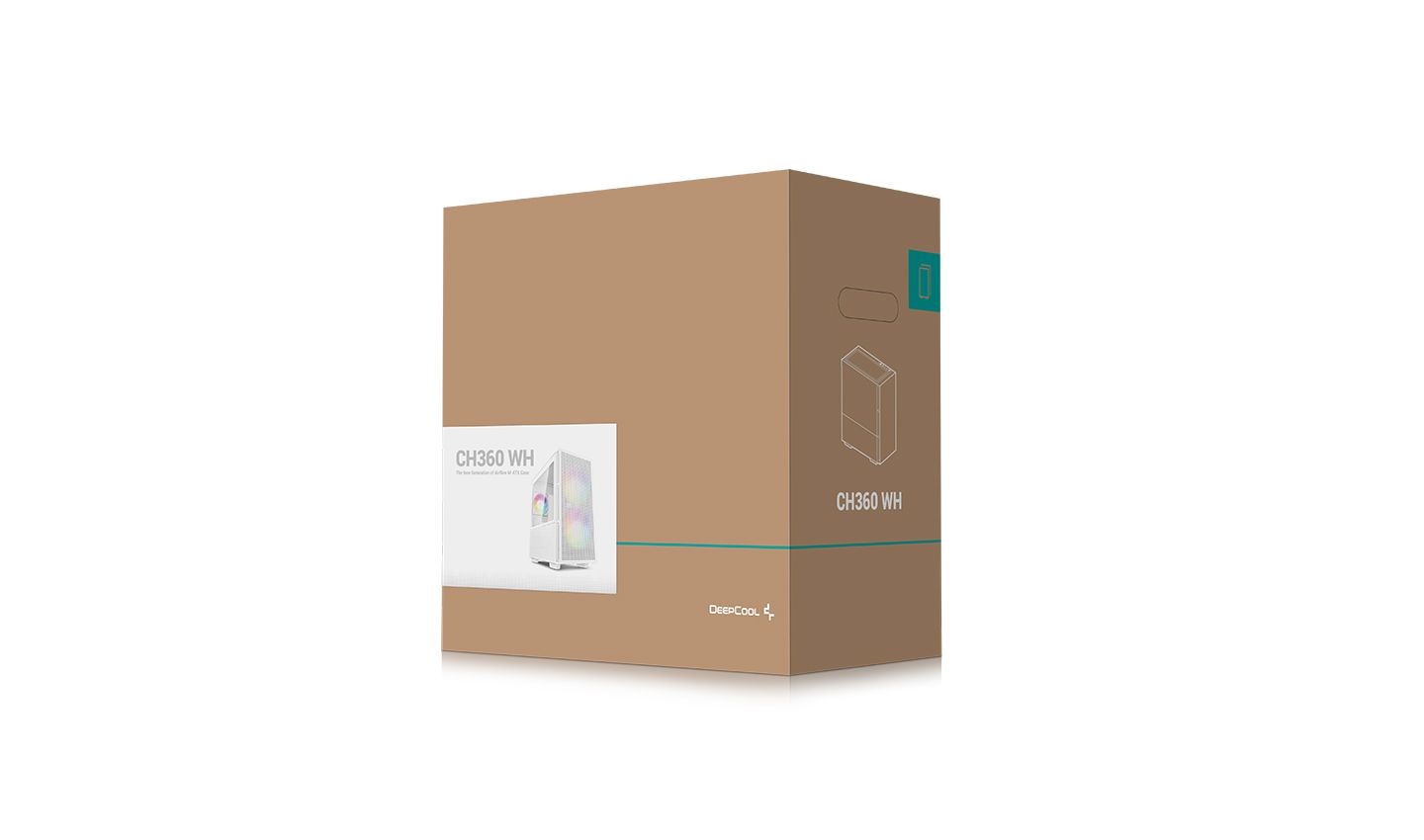 DeepCool CH360 Tempered Glass White