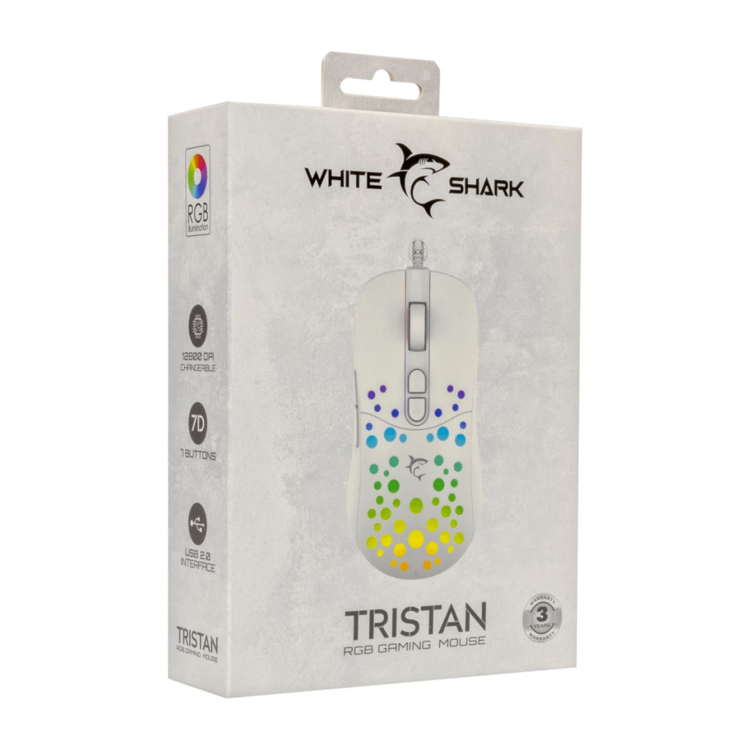 White Shark Tristan 2 Gaming Mouse White