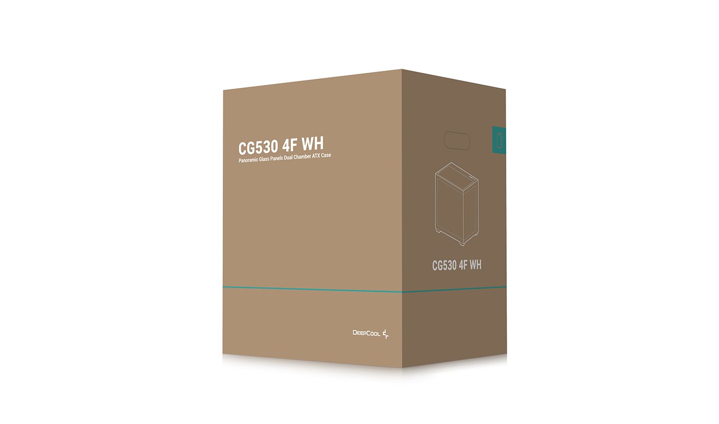 DeepCool CG530 F4 Tempered Glass White