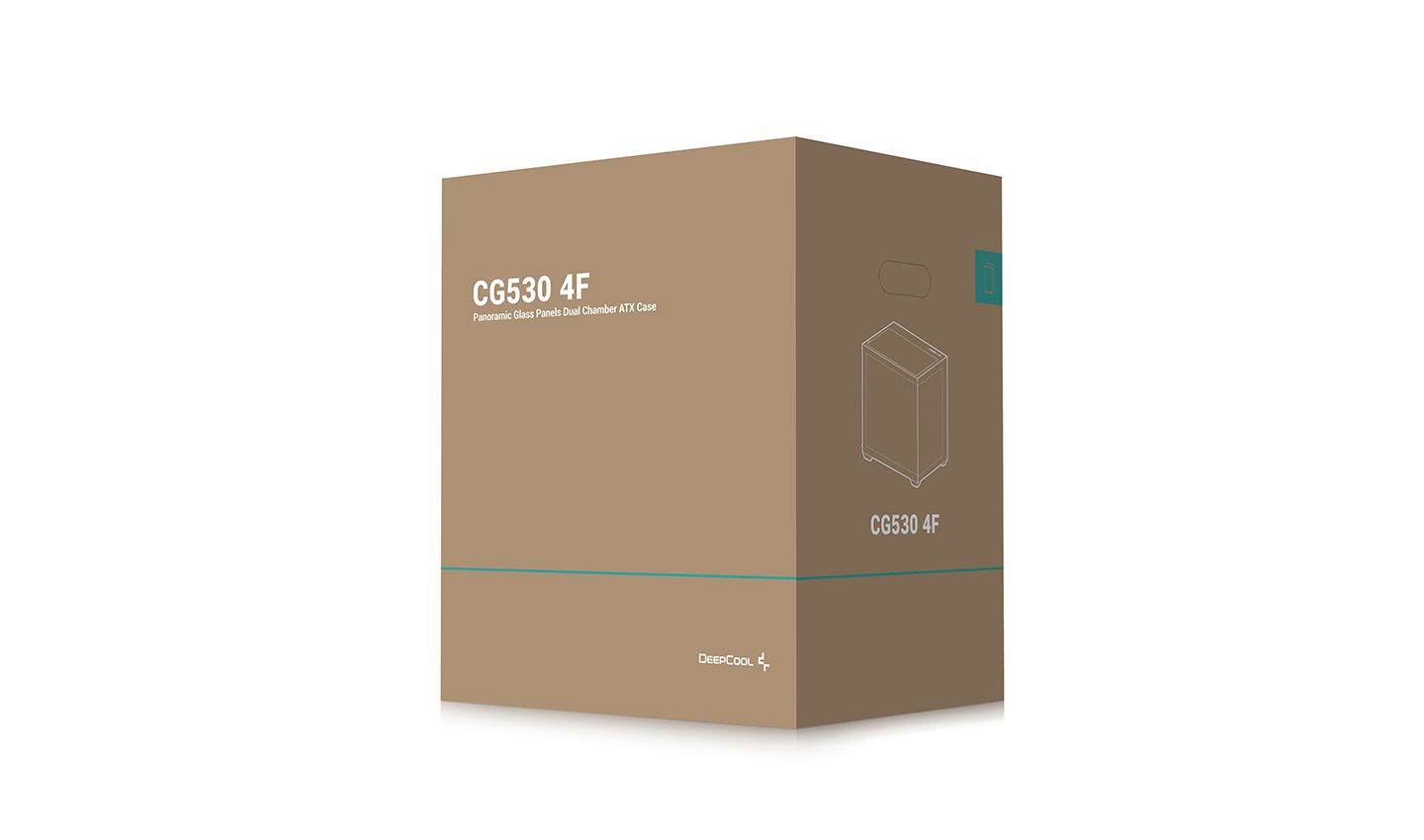 DeepCool CG530 F4 Tempered Glass Black