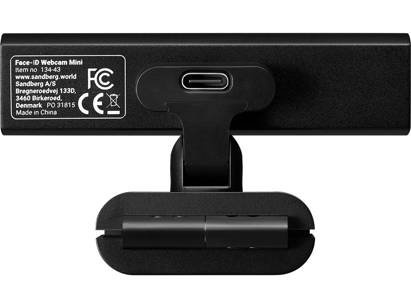 Sandberg Face-ID Webcam Webkamera Black