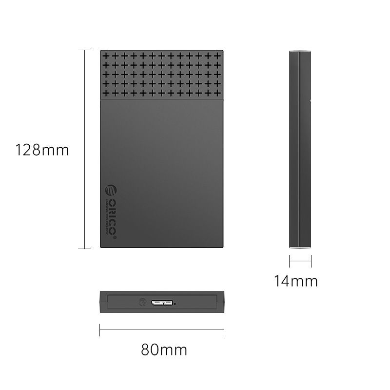 Orico 2526U3-V1 2,5" USB3.0 Hard Drive Enclosure Black