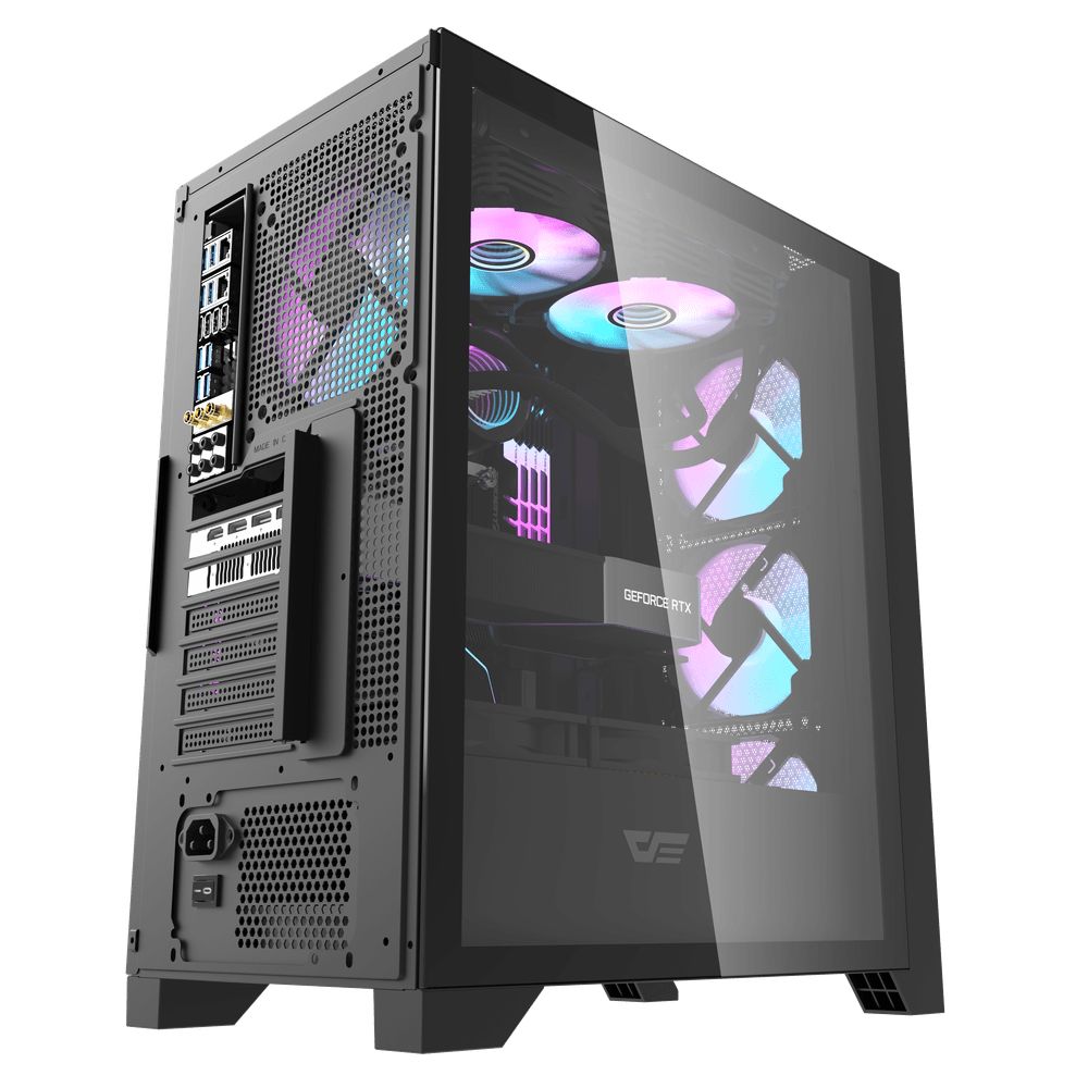 darkFlash DRX70 Mesh Tempered Glass Black
