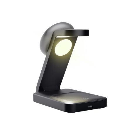 Trust Viro 3-in-1 Wireless Magnetic Charge Stand Black
