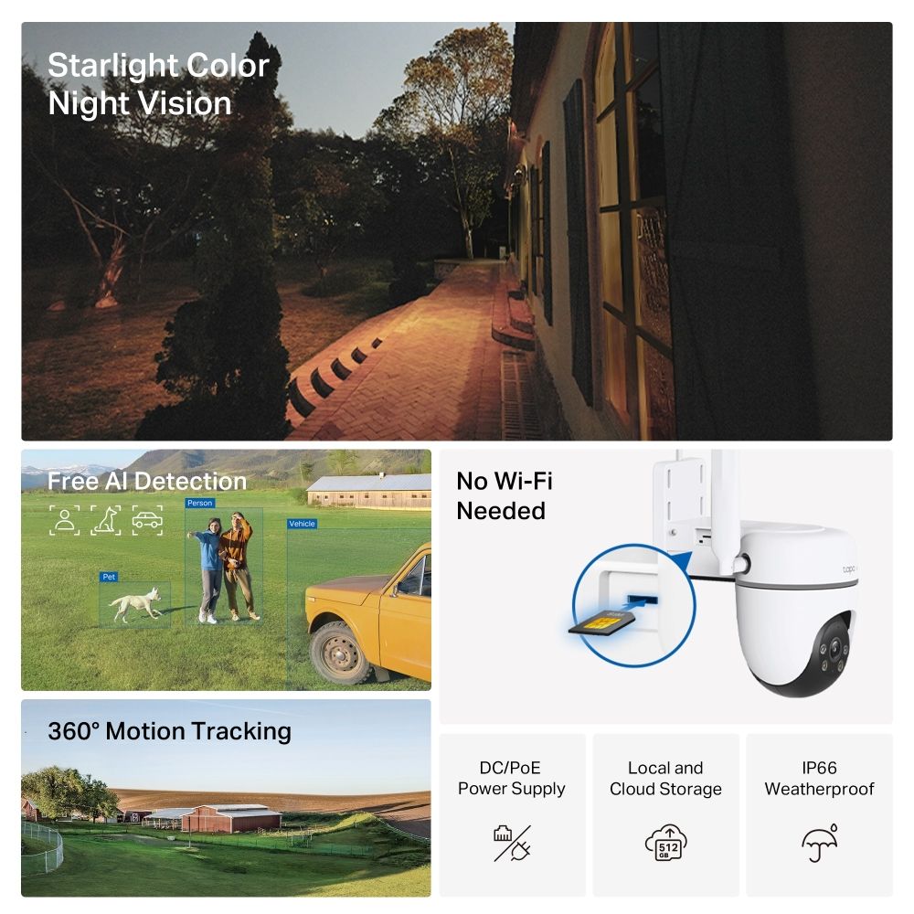 TP-Link TC40GW Outdoor Pan/Tilt 4G LTE Camera