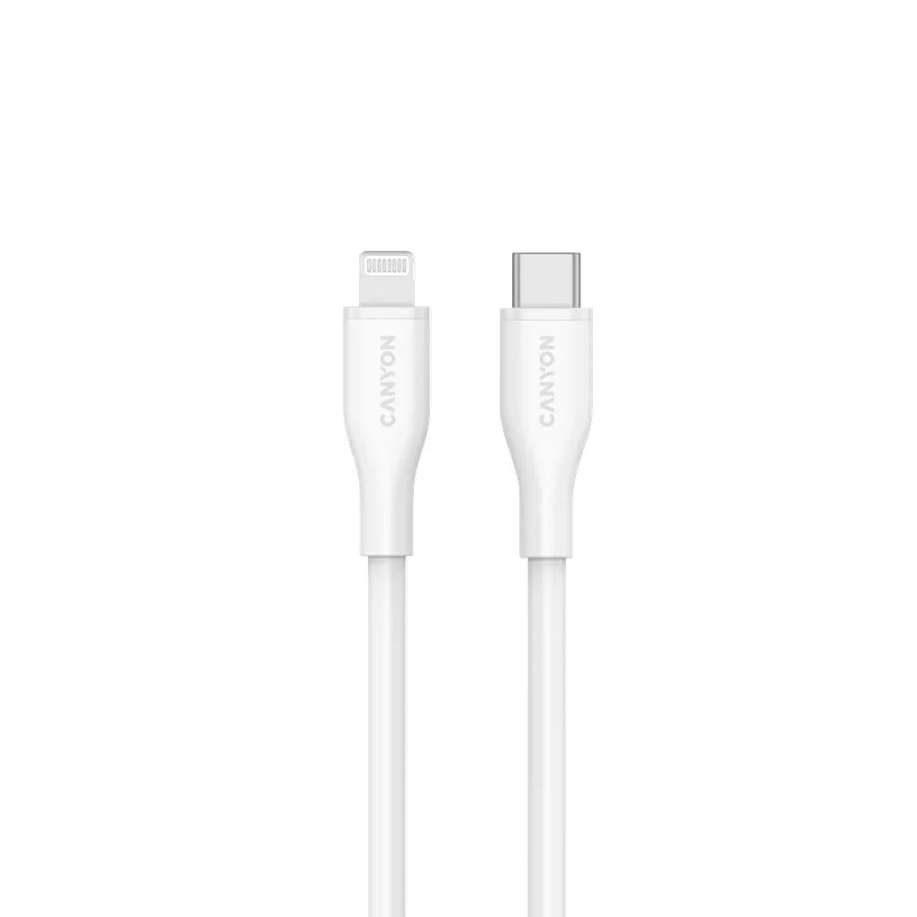 Canyon CNS-CLNM60SC10W USB-C to Lightning 60W cable 1m White
