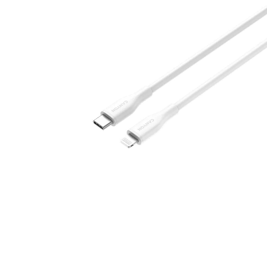 Canyon CNS-CLNM60SC10W USB-C to Lightning 60W cable 1m White