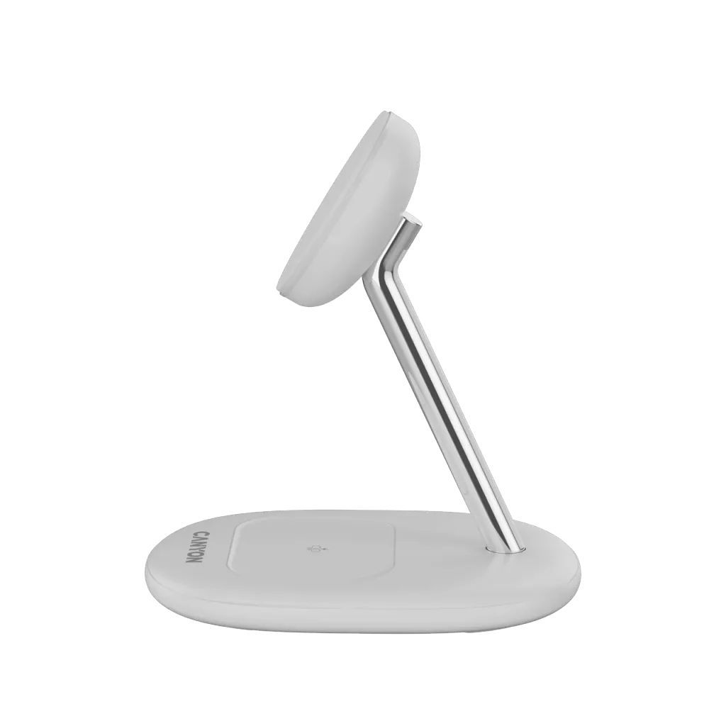 Canyon WCS-205 2-in-1 Wireless Charging Stand On Power 205 30W Adapter included White