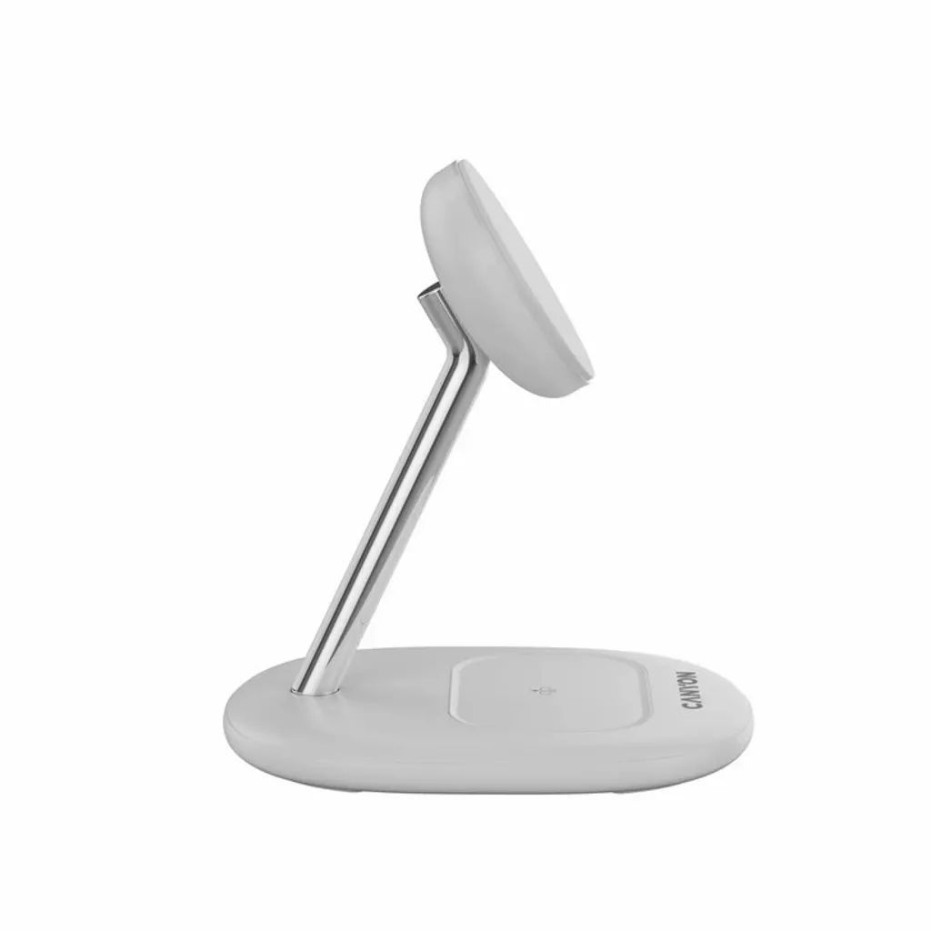 Canyon WCS-205 2-in-1 Wireless Charging Stand On Power 205 30W Adapter included White