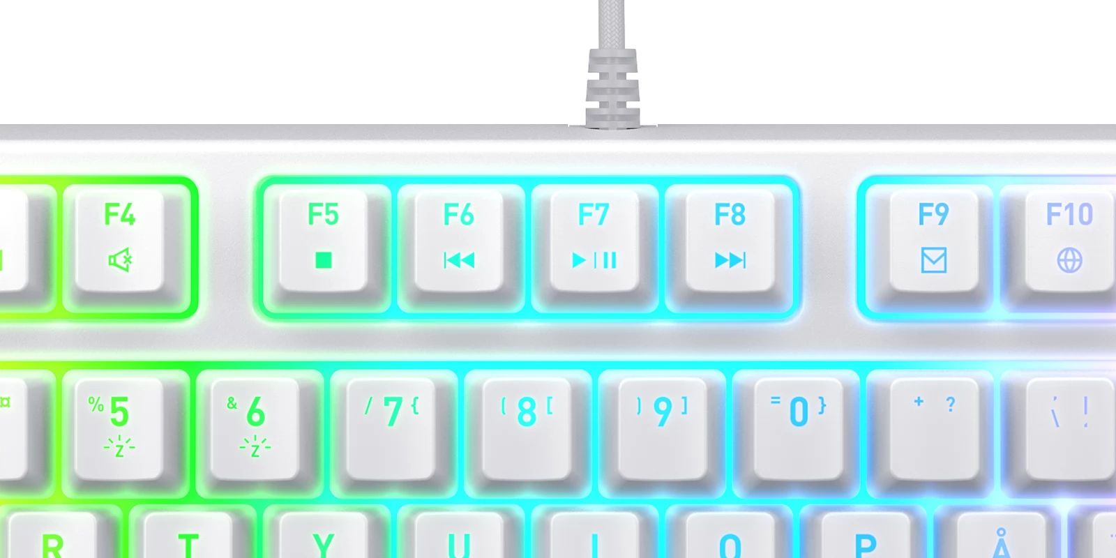 Cherry XTRFY K4V2 Mechanical Gaming RGB Keyboard White US