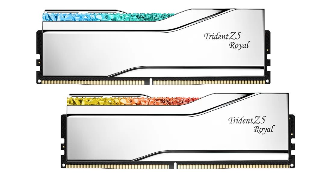G.SKILL 64GB DDR5 6000MHz Kit(2x32GB) Trident Z5 Royal Silver