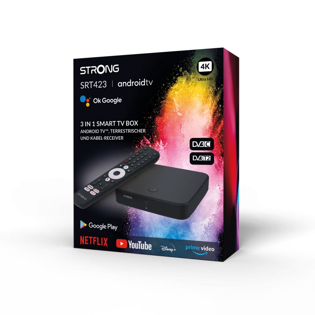 Strong SRT 423 GOOGLE TV BOX 4K