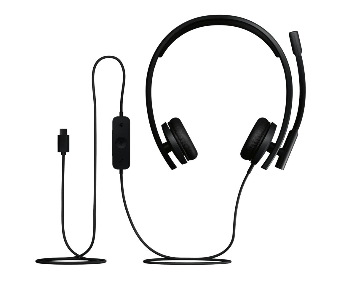 Logitech H570E Teams USB-C Stereo Headset Black