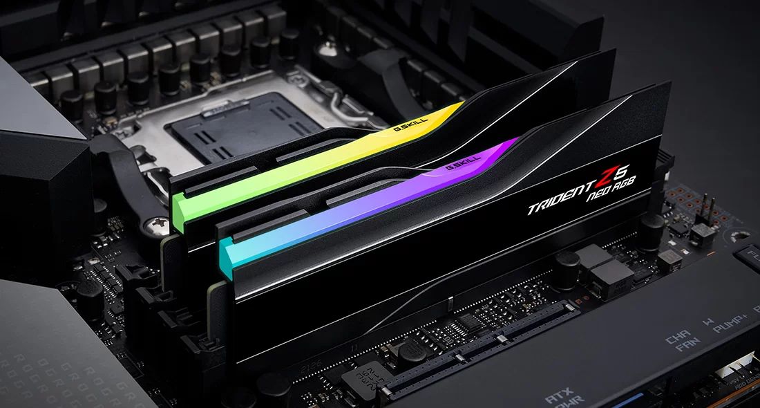 G.SKILL 32GB DDR5 6000MHz Kit(2x16GB) Trident Z5 Neo RGB Matte Black