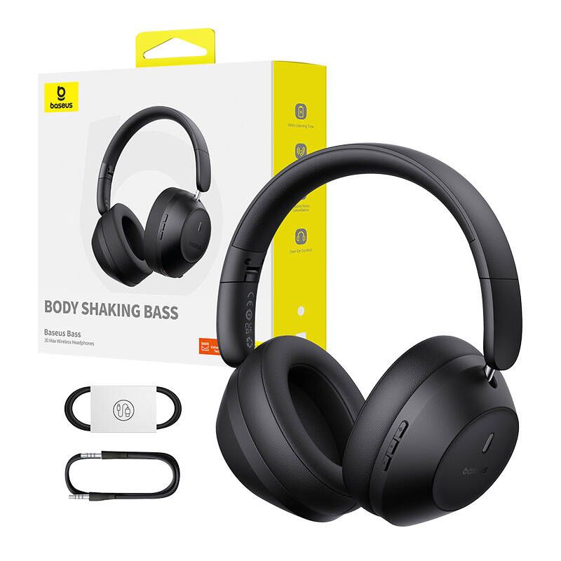 Baseus Bass 30 Max Bluetooth Headset Black